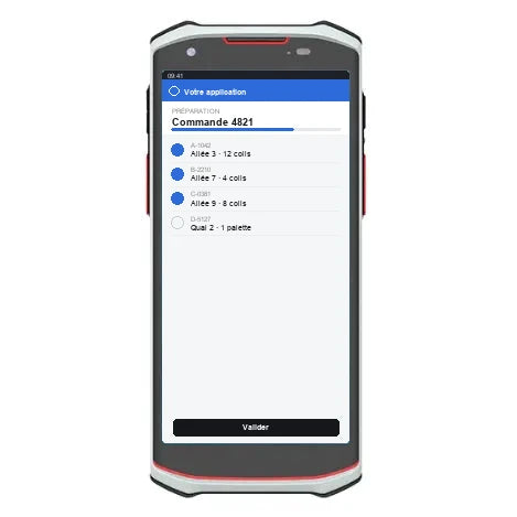 BE502 – PDA durci 5,5 pouces 4G, IP66